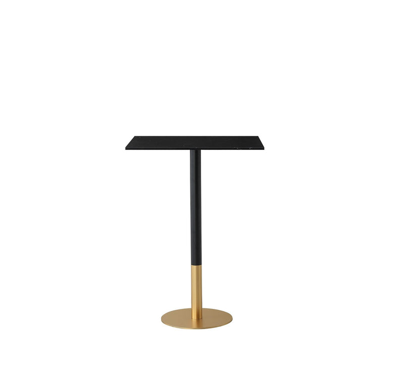Elegant Lighting AF11R2428BK Pub Table, Black and Gold