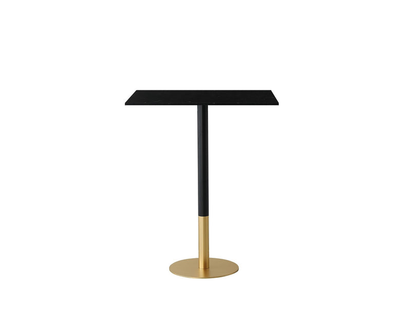 Elegant Lighting AF11R2832BK Pub Table, Black and Gold
