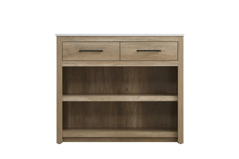 Elegant Lighting KD0142NT Kitchen Island, Natural Oak