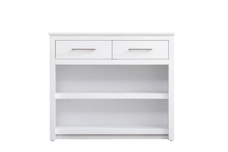 Elegant Lighting KD0142WH Kitchen Island, White