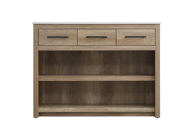 Elegant Lighting KD0148NT Kitchen Island, Natural Oak