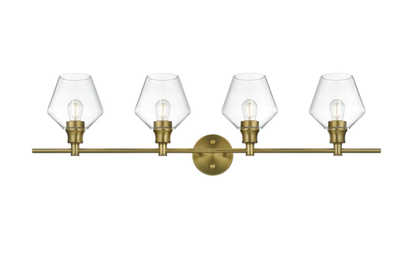Elegant Lighting LD2320SG Four Light Wall Sconce, Satin Gold
