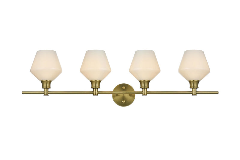 Elegant Lighting LD2321SG Four Light Wall Sconce, Satin Gold