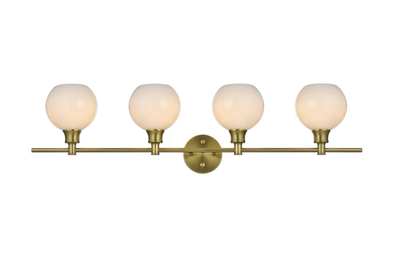 Elegant Lighting LD2323SG Four Light Wall Sconce, Satin Gold