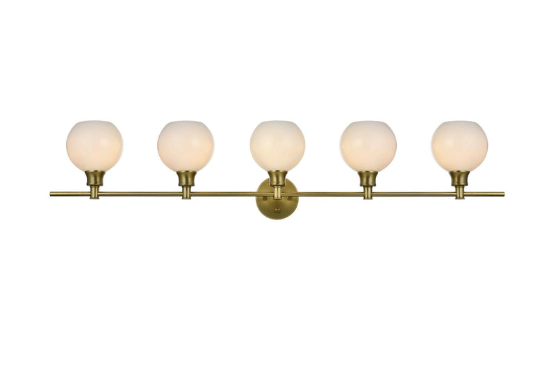 Elegant Lighting LD2327SG Five Light Wall Sconce, Satin Gold
