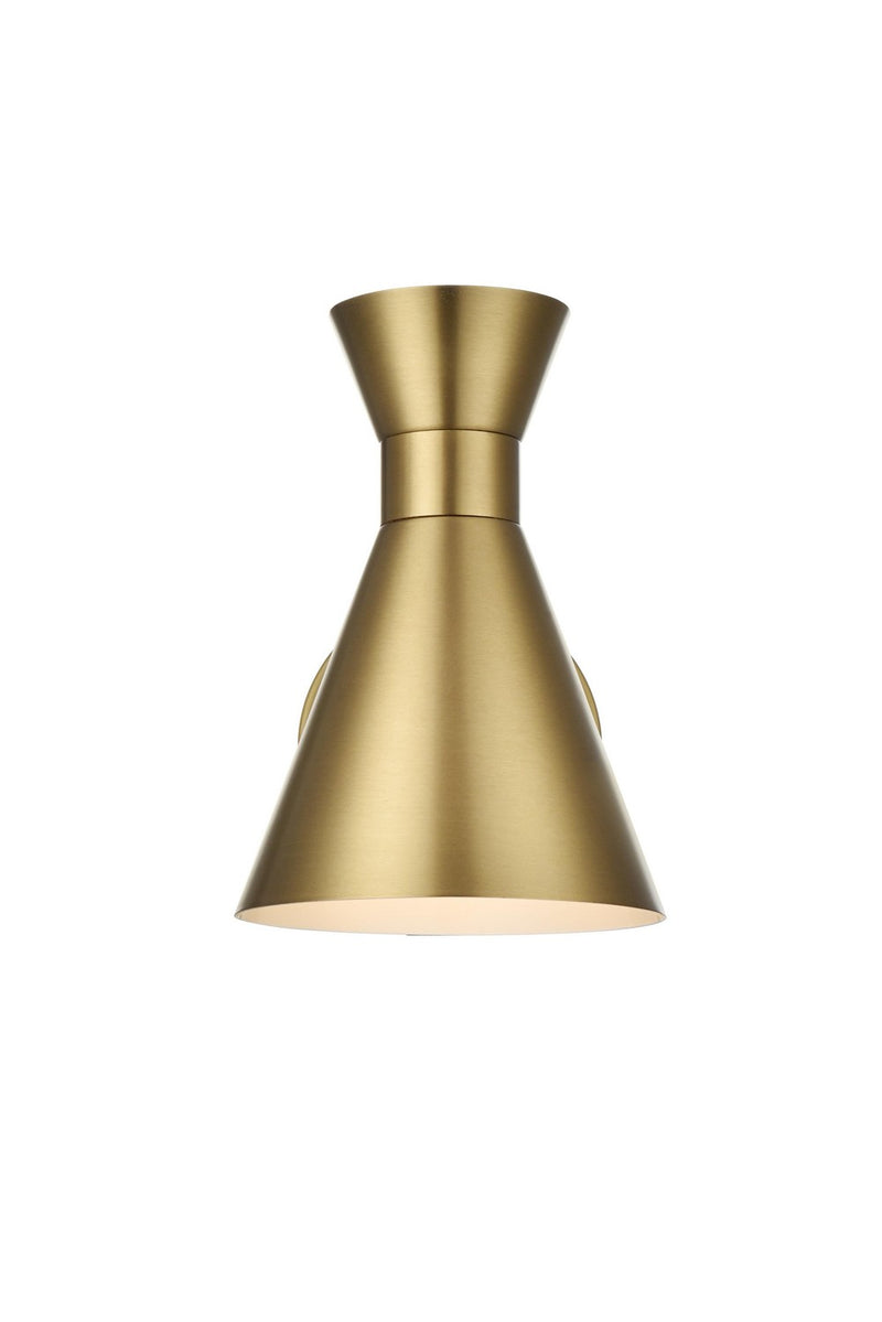 Elegant Lighting LD2353SG One Light Wall Sconce, Satin Gold