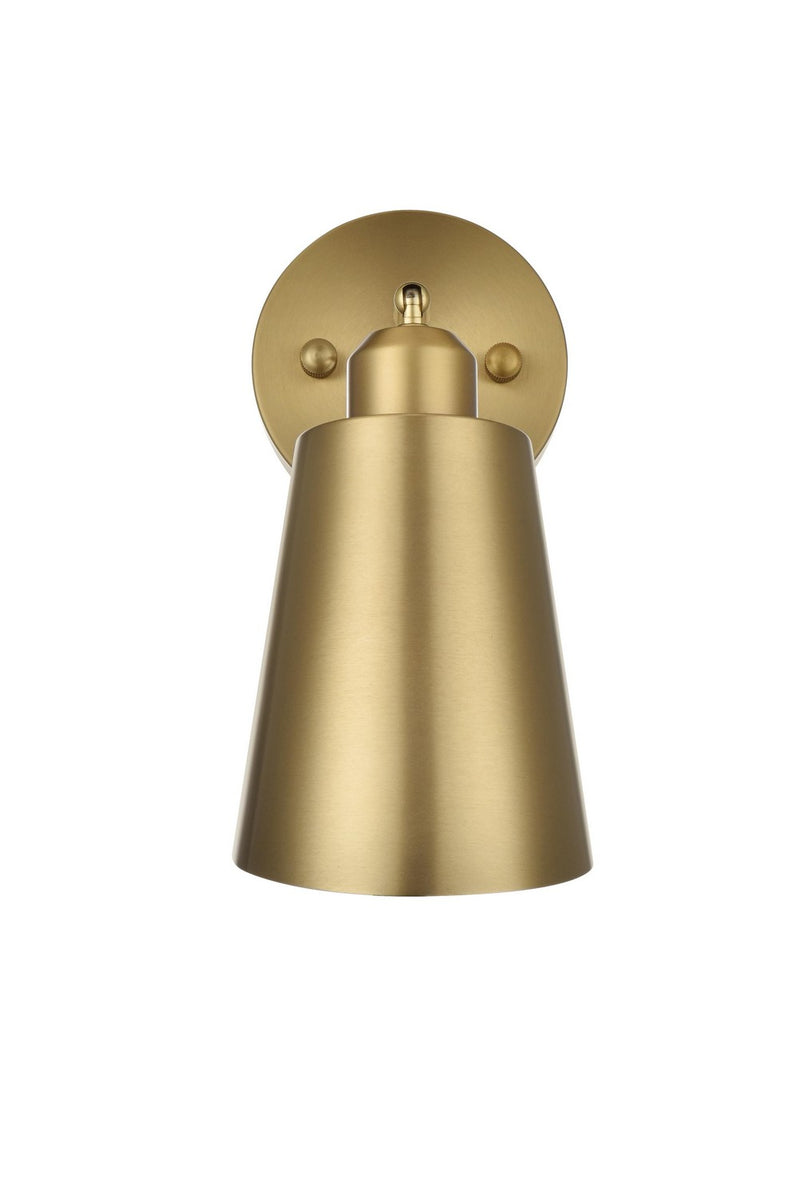 Elegant Lighting LD2354SG One Light Wall Sconce, Satin Gold