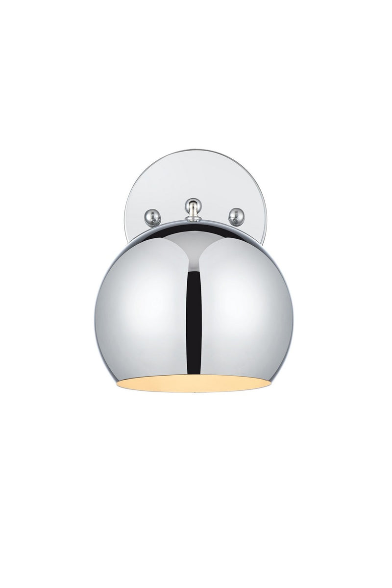 Elegant Lighting LD2355C One Light Wall Sconce, Chrome