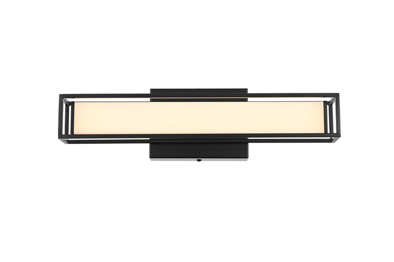 Elegant Lighting LD301W16BK LED Wall Sconce, Black