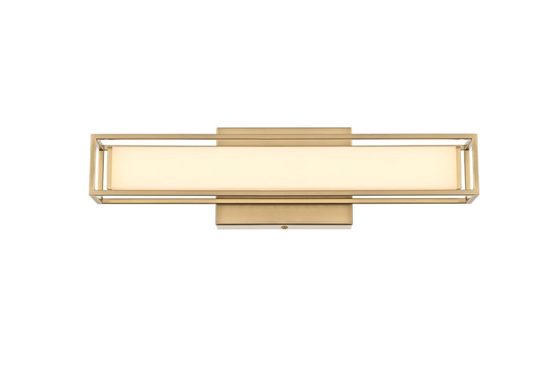 Elegant Lighting LD301W16SG LED Wall Sconce, Satin Gold