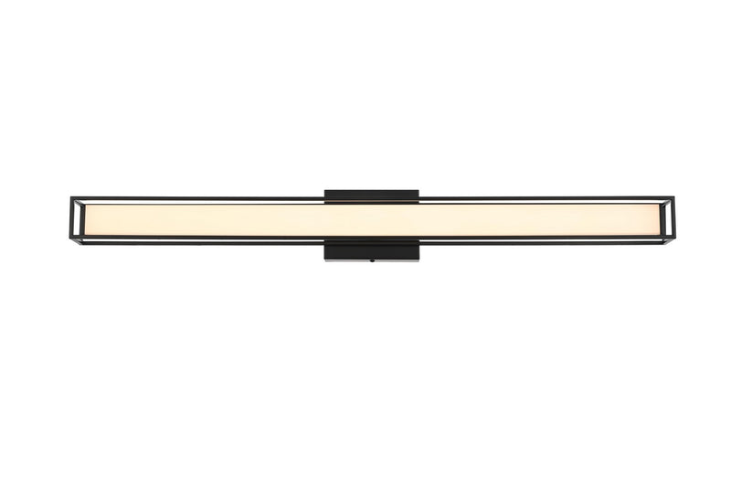 Elegant Lighting LD301W36BK LED Wall Sconce, Black