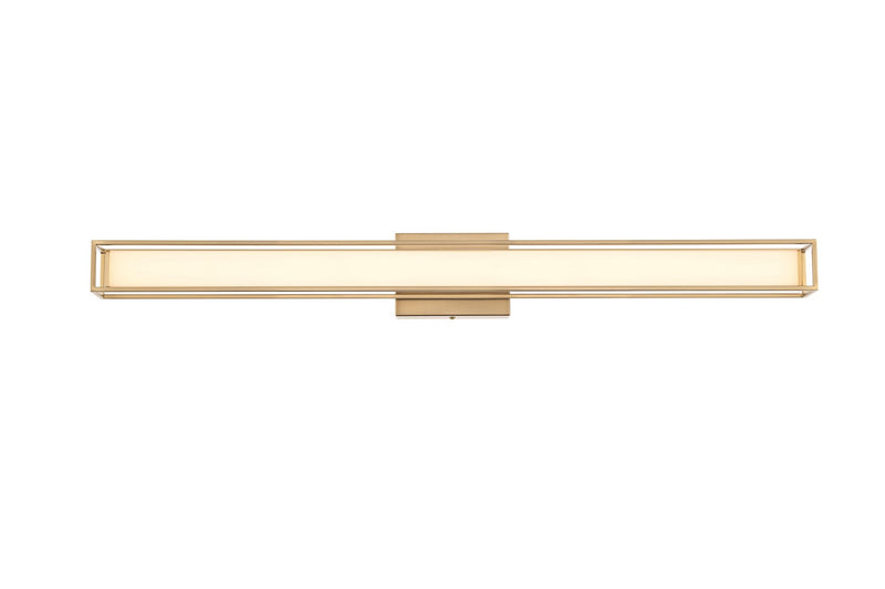 Elegant Lighting LD301W36SG LED Wall Sconce, Satin Gold
