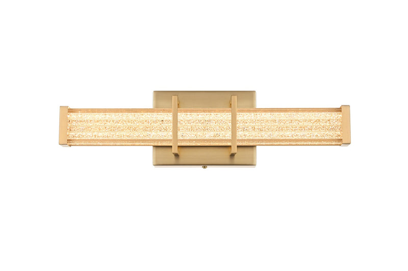 Elegant Lighting LD302W16SG LED Wall Sconce, Satin Gold
