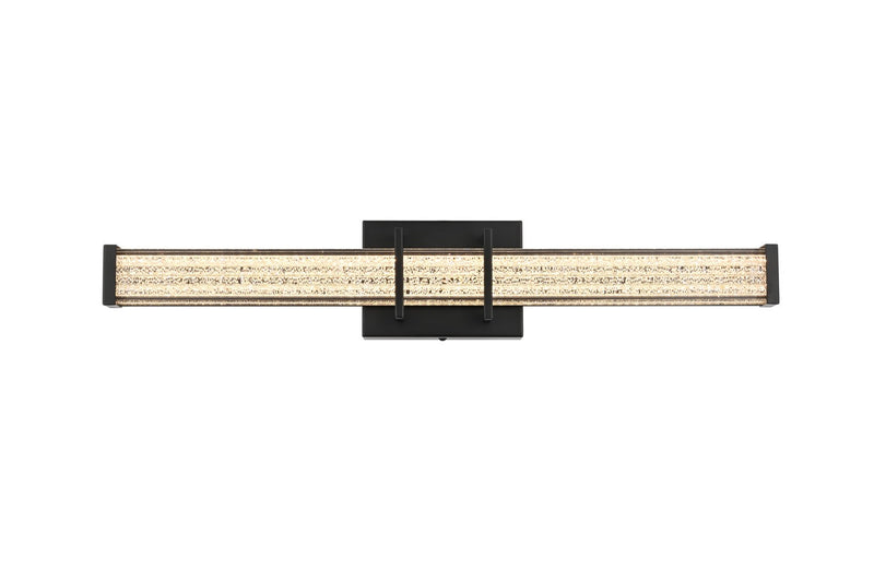 Elegant Lighting LD302W24BK LED Wall Sconce, Black