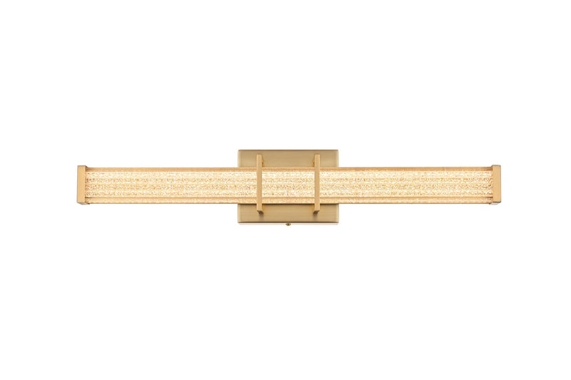 Elegant Lighting LD302W24SG LED Wall Sconce, Satin Gold