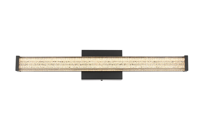 Elegant Lighting LD303W24BK LED Wall Sconce, Black