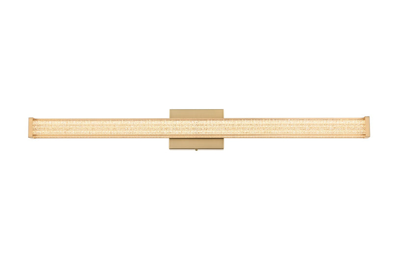 Elegant Lighting LD303W36SG LED Wall Sconce, Satin Gold
