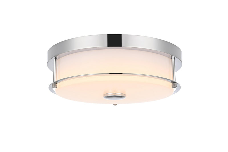 Elegant Lighting LD304F12C LED Flush Mount, Chrome