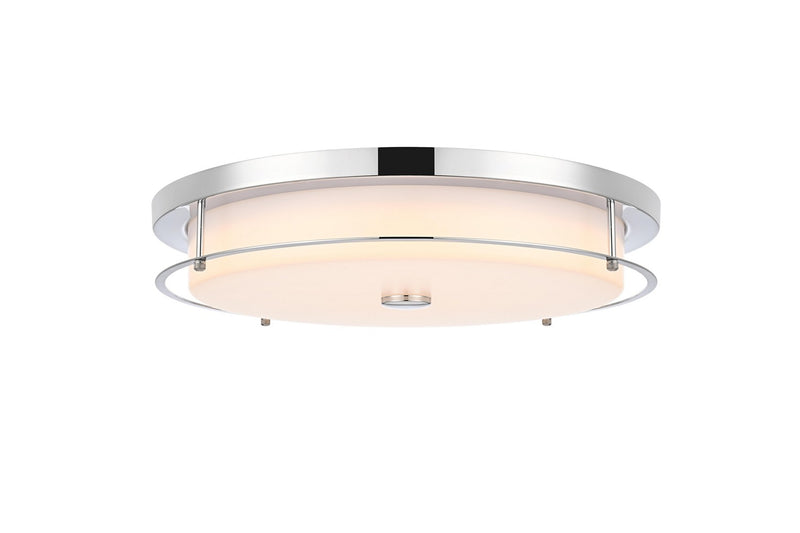 Elegant Lighting LD304F20C LED Flush Mount, Chrome