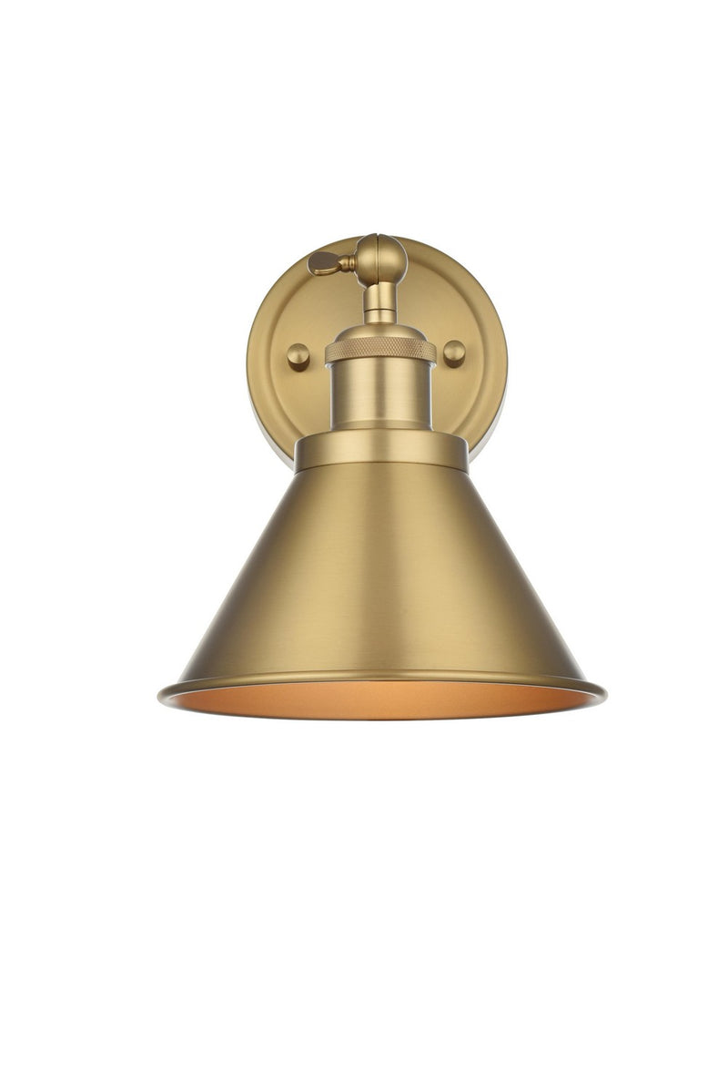 Elegant Lighting LD7324W7SG One Light Wall Sconce, Satin Gold