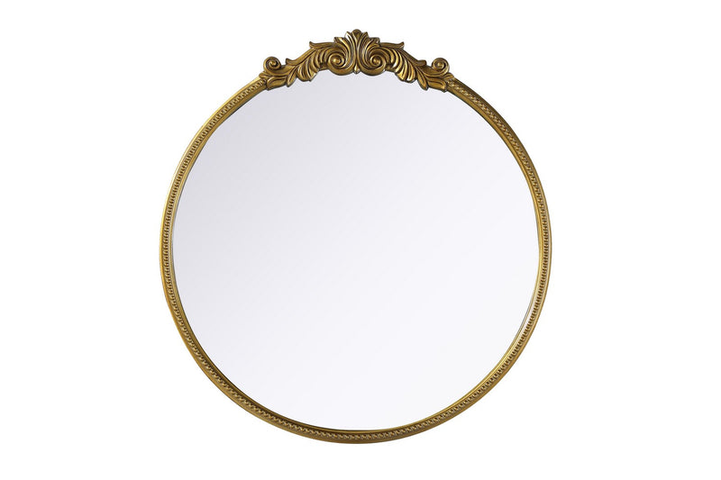 Elegant Lighting MR7G42AB Mirror, Antique Brass