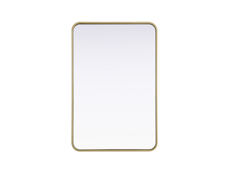 Elegant Lighting MR8A2436BRA Mirror, Brass