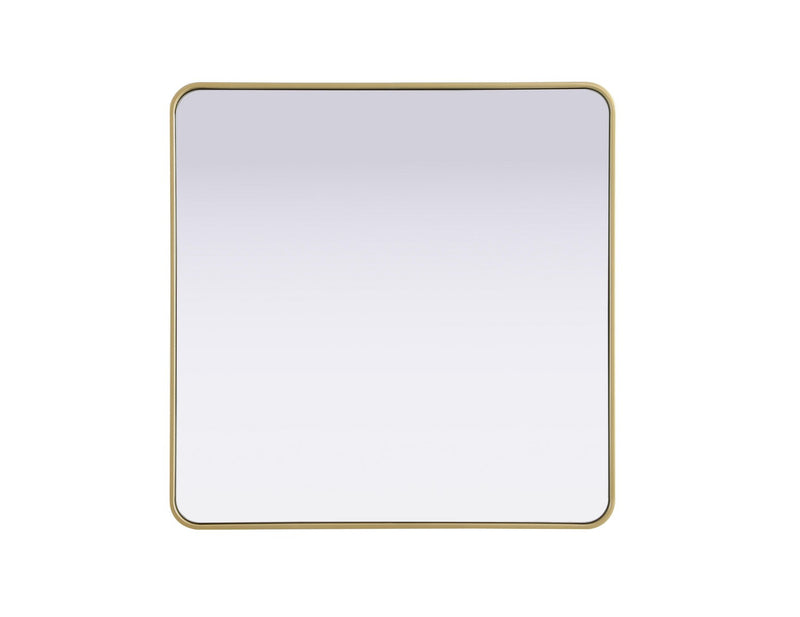 Elegant Lighting MR8A3636BRA Mirror, Brass