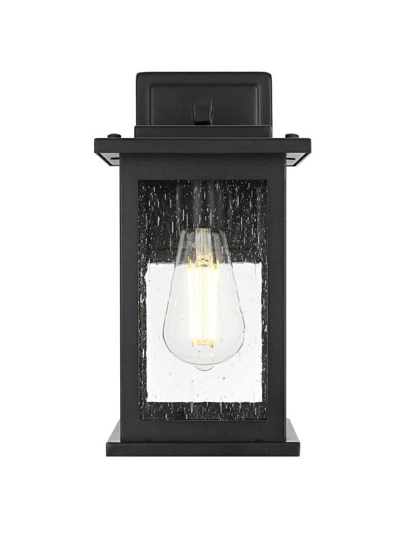 Elegant Lighting OD350W12BK One Light Outdoor Wall Sconce, Black