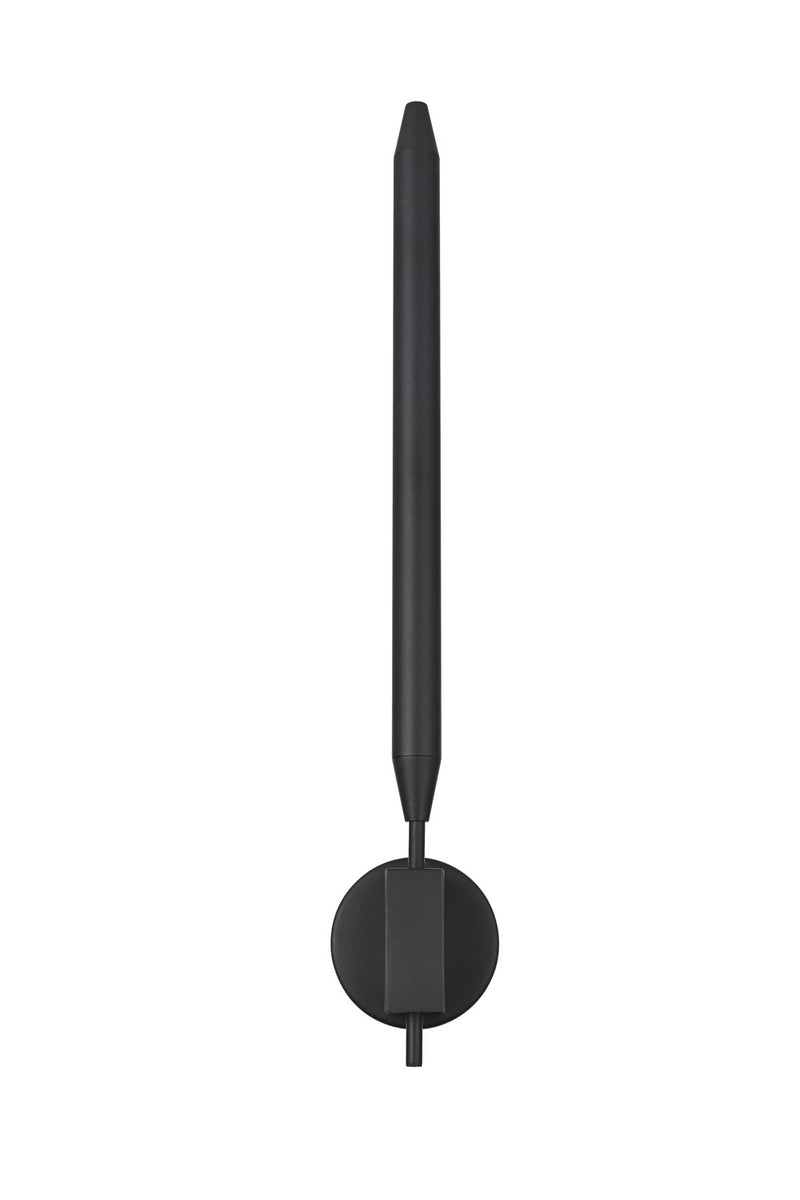Elegant Lighting OD401W28BK LED Outdoor Wall Sconce, Black