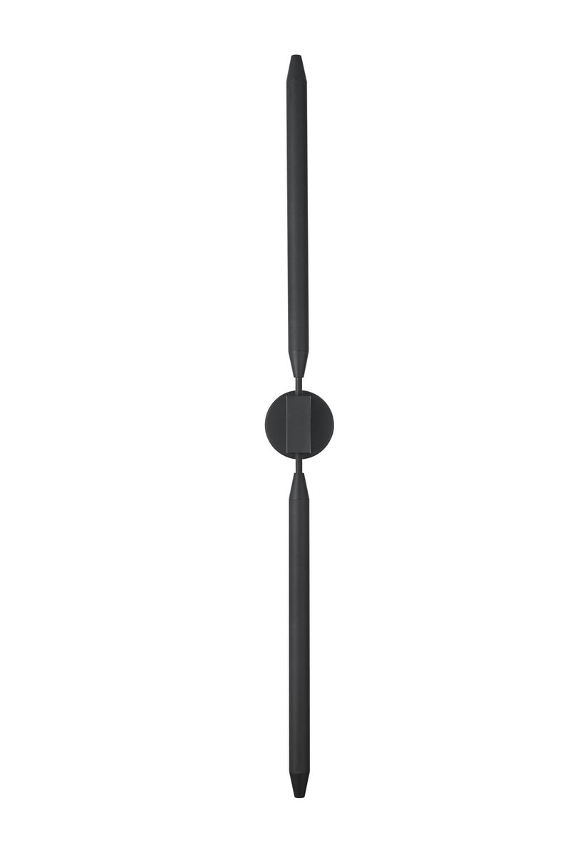 Elegant Lighting OD401W50BK LED Outdoor Wall Sconce, Black