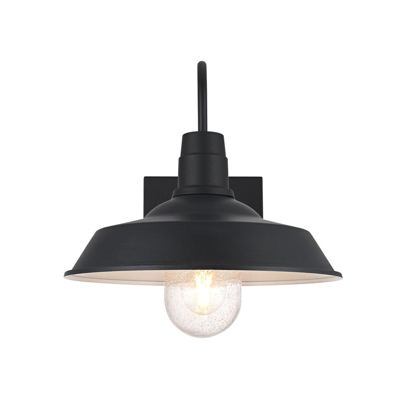 Elegant Lighting OD415W23BK One Light Outdoor Wall Sconce, Black
