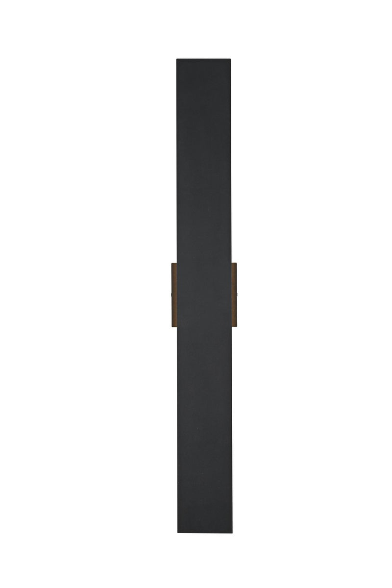Elegant Lighting OD506W34BK LED Outdoor Wall Sconce, Black