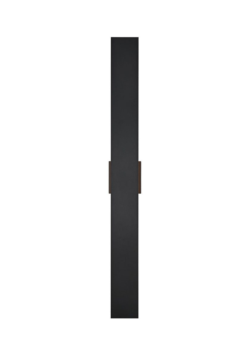 Elegant Lighting OD506W40BK LED Outdoor Wall Sconce, Black