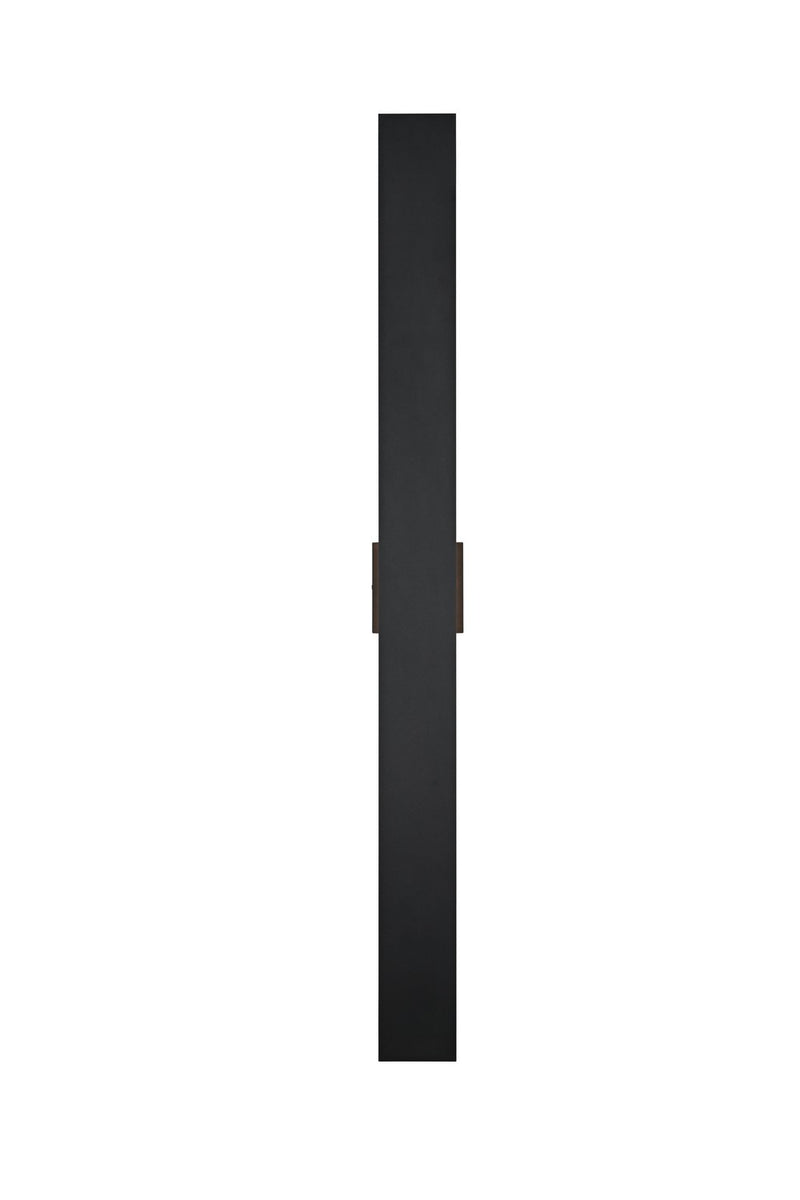 Elegant Lighting OD506W48BK LED Outdoor Wall Sconce, Black