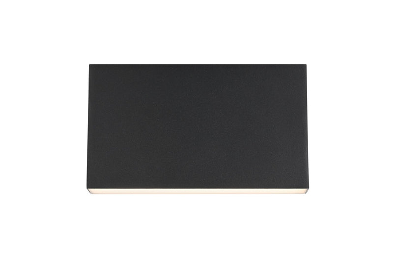 Elegant Lighting OD508W8BK LED Outdoor Wall Sconce, Black