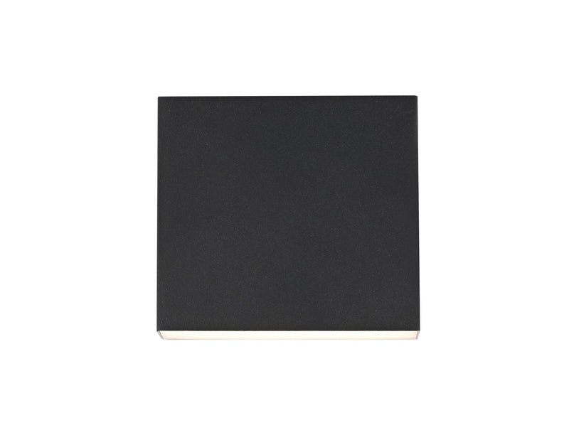 Elegant Lighting OD510W5BK LED Outdoor Wall Sconce, Black