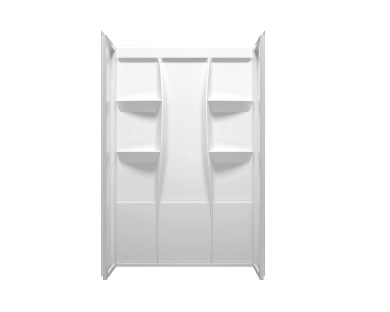 Elegant Lighting SW1014832GW Shower Wall Surround, Glossy White