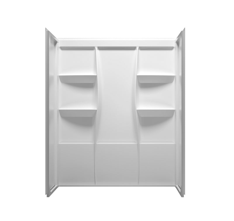 Elegant Lighting SW1016032GW Shower Wall Surround, Glossy White