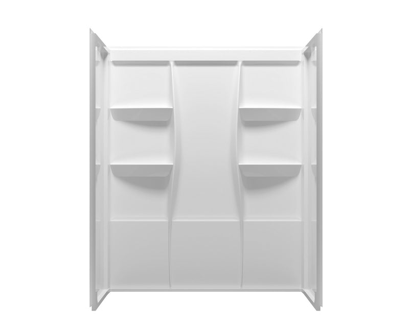 Elegant Lighting SW1016036GW Shower Wall Surround, Glossy White