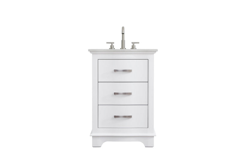 Elegant Lighting VF10224WH Bathroom Vanity, White