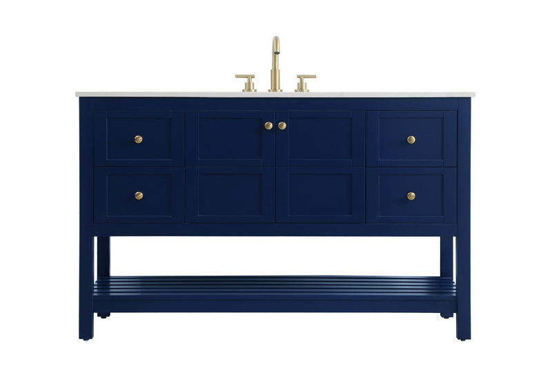 Elegant Lighting VF16454BL Bathroom Vanity, blue