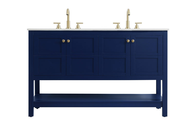 Elegant Lighting VF16454DBL Bathroom Vanity, blue