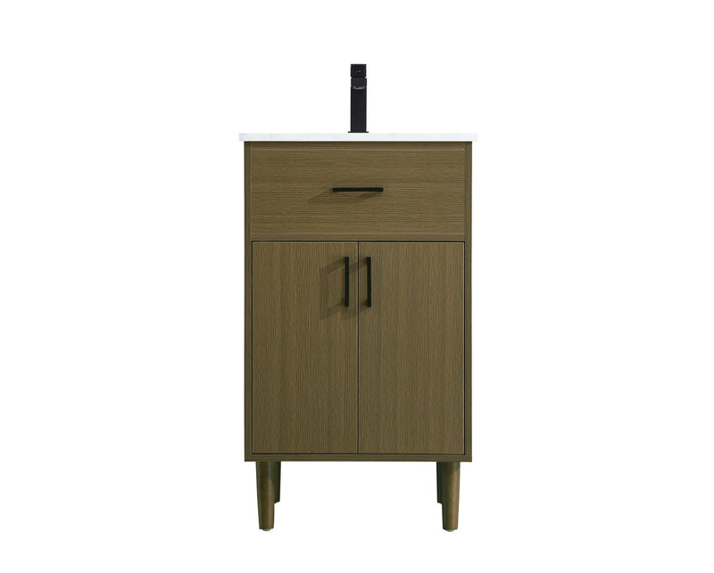 Elegant Lighting VF25020MCB Bathroom Vanity, Chestnut Brown