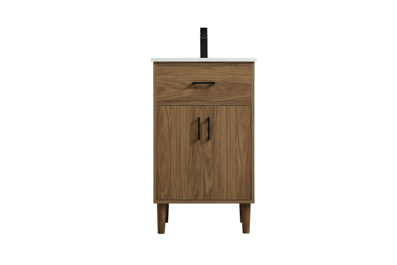 Elegant Lighting VF25020WB Bathroom Vanity, Walnut Brown
