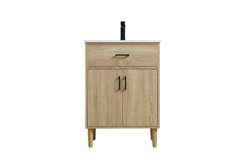 Elegant Lighting VF25024MW Bathroom Vanity, Mango Wood