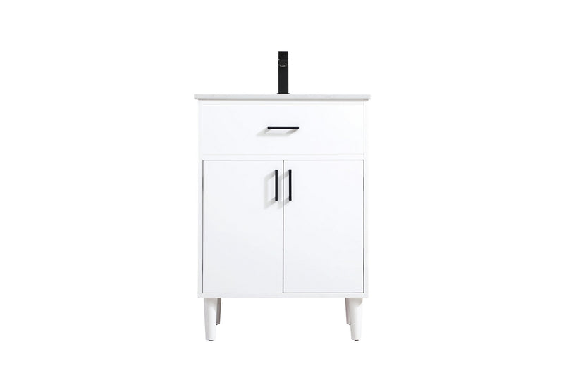Elegant Lighting VF25024MWH Bathroom Vanity, White
