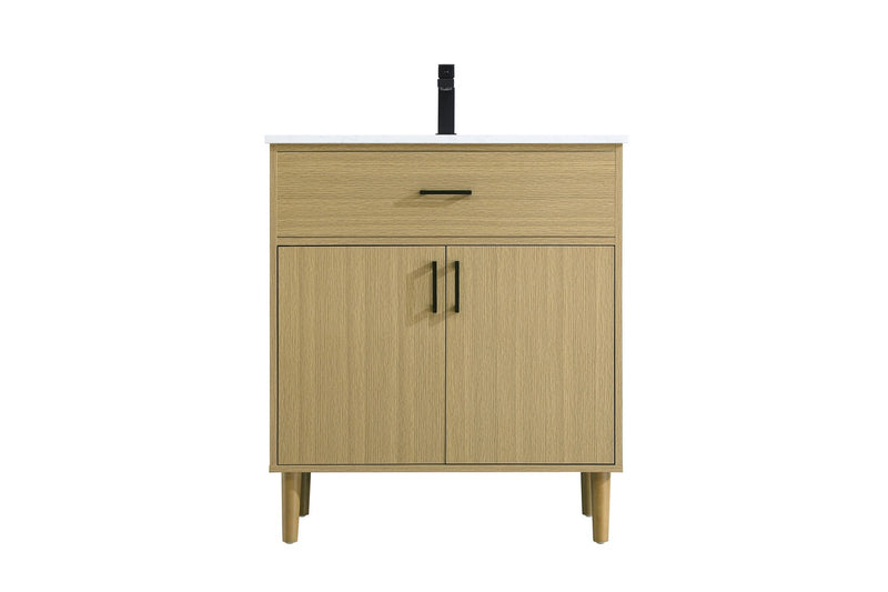 Elegant Lighting VF25030MHB Bathroom Vanity, Honey Brown