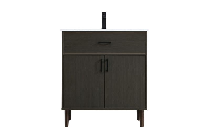 Elegant Lighting VF25030MMB Bathroom Vanity, Mocha Brown