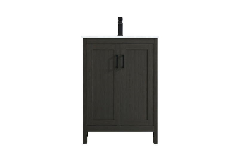 Elegant Lighting VF25124MMB Bathroom Vanity, Mocha Brown