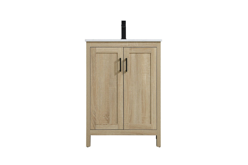 Elegant Lighting VF25124MW Bathroom Vanity, Mango Wood